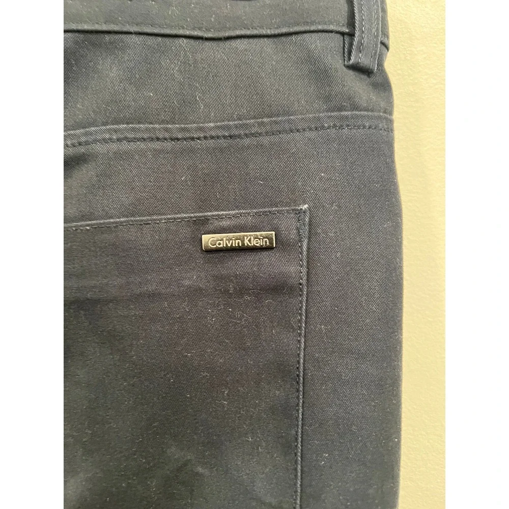 Calvin Klein Pants Men's Navy Blue Slim Fit Chino 5 Pocket Cotton Twill SZ 36x32